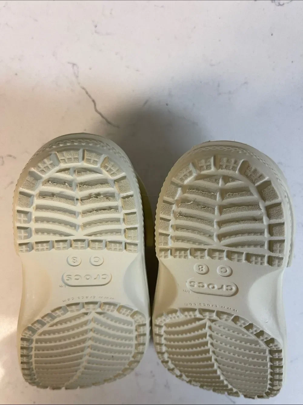 Crocs Toddler Classic Clog Style 206990 Bone - Beige ? Size 8
